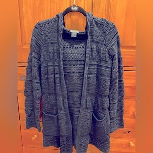 LUCKY WOMENS CROCHET SWEATER